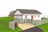 Průběh výstavby menšího bungalovu 3+kk v malé vesničce Vlková